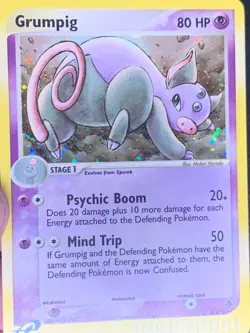 Grumpig 6/97 Holo - ex Dragon Pokemon Card - VLP - Image 2