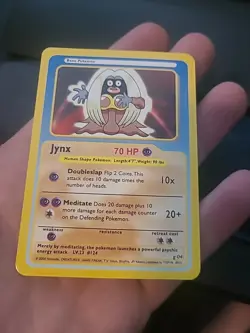 Banned Pokemon Funskool Card Jynx India 2004 G04 - Image 1