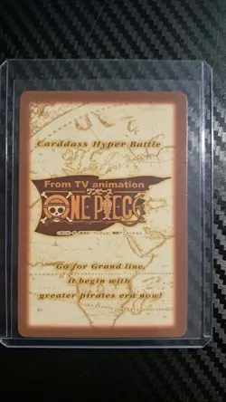 BANDAI One Piece Hyper Battle C418 MR.3 ZORO NAMI HOLO FOIL SCARCE EARLY CARD - Image 2
