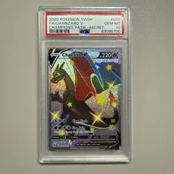 Pokemon TCG Charizard v Champions Path Holo Card 079/073 PSA 10 - Image 1