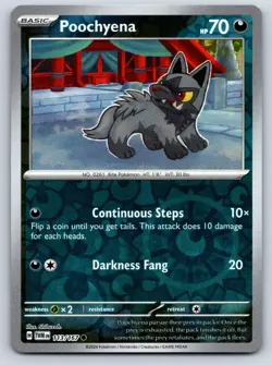 Poochyena 113/167 Twilight Masquerade Near Mint Reverse Holo Pokemon Card - Image 1