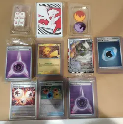 Pokemon Card Bulk 200+ Cards + White Flare Sleeves/Dice/Tokens/Energy Cards - Image 3