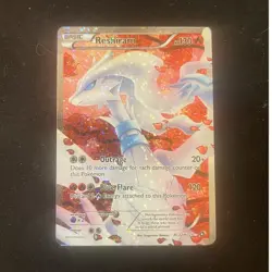 Pokemon Reshiram Full Art Ultra Rare Holo RC22/RC25 Legendary Treasures Card - Image 1