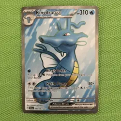 Pokemon TCG Scarlet & Violet Shrouded Fable Kingdra EX Ultra Rare Card 080/064 - Image 1