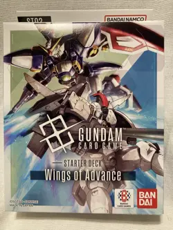 Gundam Card Game Starter Deck ST02 Wings of Advance English New Factory Sealed - Image 1