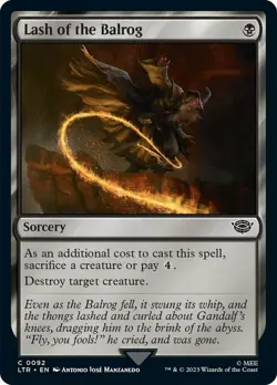 Lash of the Balrog - Foil NM, English MTG The Lord Of The Rings: Tales Of Middle - Image 1