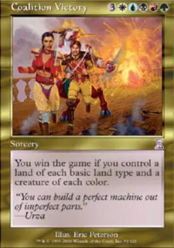 1x Coalition Victory Heavy Play MTG Magic - Kid Icarus - - Image 1