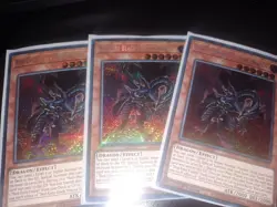 YUGIOH! Red-Eyes Black Meteor Dragon MP24-EN107 Prismatic Secret Rare PLAY SET - Image 1