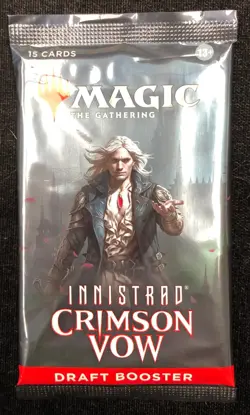 1x - MTG Magic TCG - Innistrad Crimson Vow Draft Booster Pack - WC0C9060 - Image 1