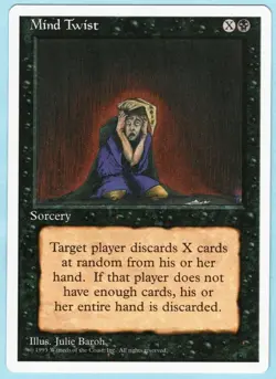 Mind Twist 1995 MTG Core Set 4th Edition Black Rare Sorcery NM AZ1 - Image 1