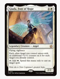 Giada, Font of Hope | MTG FDN | White Legendary Angel Commander Rare | NM - Image 1