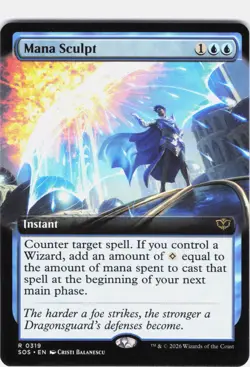 Mana Sculpt #319 Secrets of Strixhaven Extended Art Regular Rare - Image 1
