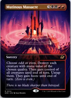 Mutinous Massacre (Borderless) 314 Edge of Eternities Magic: The Gathering NM - Image 1