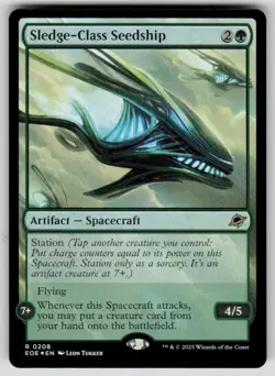 Sledge-Class Seedship Foil Rare Edge of Eternities 208 MTG Near Mint 2025 - Image 1