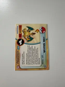 1999 Topps #06 Glurak Holo Foil TV Animation Series 1 Pokemon Blue Logo - Image 2