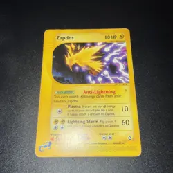 Pokemon TCG Zapdos 44/147 Aquapolis Rare Eng - No Shining Charizard - Image 2