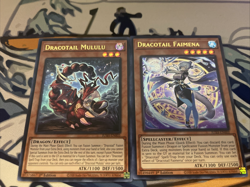Yugioh Dracotail LOT - Mululu + Faimena Ultra Rare DAMAGED - Image 1