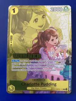 Charlotte Pudding OP03-112 Winner Championship Tournament Promo One Piece Card - Image 1