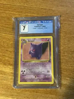 Gengar Pokemon Card Fossil Unlimited 1999 CGC Grade 7 - Image 1