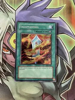SDD-E003 Salamandra Prismatic Secret Rare Edition NM Yugioh Cards - Image 1