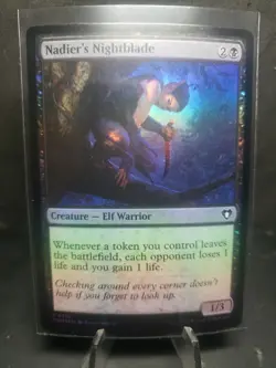MTG-Nadier's Nightblade Foil -#0175- Commander Masters-Regular-NM - Image 1