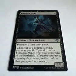 Forsaken Miner Outlaws of Thunder Junction Magic the Gathering Card - Image 1