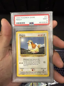 Pokemon Pidgey TCG Base Set Unlimited Common Card 57/102 - Image 1