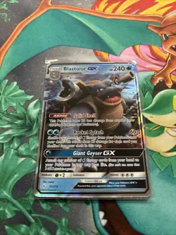 Pokemon TCG Blastoise GX 35/214 Unbroken Bonds Holo Card NM/M Condition - Image 2