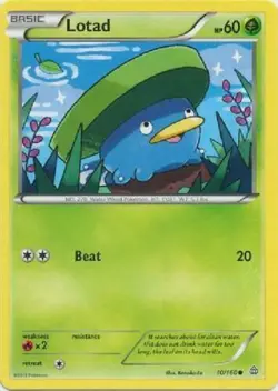 POKEMON CARD LOTAD 10/160 NO 270 WATER WEED POKEMON TCG CCG - Image 1