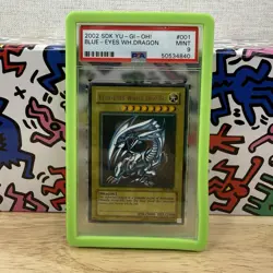 YuGiOh! Blue-Eyes White Dragon SDK-001 FADED PSA 9 Unlimited - Image 1