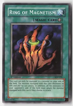 Yugioh - Ring of Magnetism SDP-039 1st Edition - Starter Deck: Pegasus - Image 1