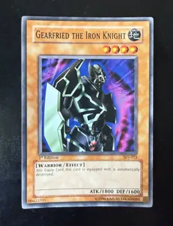 Gearfried the Iron Knight SDJ-012 Starter Deck Joey 1st Edition Yu-Gi-Oh Regular - Image 1