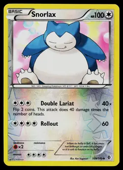 Pokemon Card - Snorlax Boundaries Crossed 109/149 Reverse Holo - Image 1