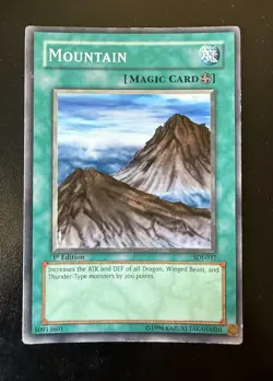 Yugioh - Mountain SDJ-037 1st Edition - Starter Deck: Joey - Image 1