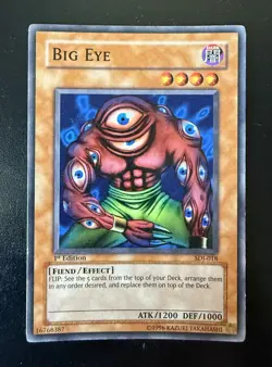 Yugioh - Big Eye SDJ-018 1st Edition - Starter Deck: Joey - Image 1