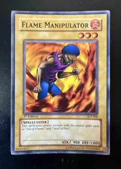 Yugioh - Flame Manipulator SDJ-006 1st Edition - Starter Deck: Joey - Image 1