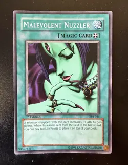 Yugioh - Malevolent Nuzzler SDJ-025 1st Edition - Starter Deck: Joey - Image 1