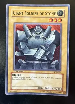 Yu-Gi-Oh! Giant Soldier Of Stone Starter Deck Pegasus Common 1st Edition SDP-007 - Image 1