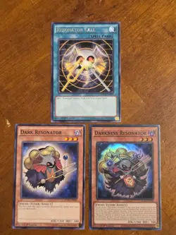 Darkness Resonator BLZD-EN001 Super Rare Yugioh 1st Edition Set Blazing Dominion - Image 1