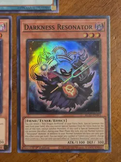 Darkness Resonator BLZD-EN001 Super Rare Yugioh 1st Edition Set Blazing Dominion - Image 2