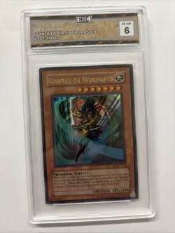 2005 Yugioh Gearfried The Swordmaster #fet-en022 HGC 6 - Image 1