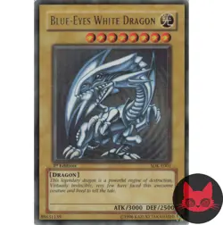 Yugioh Blue-Eyes White Dragon SDK-E001 Ultra Rare 1st Edition MP - Image 1