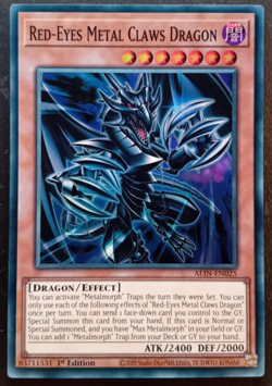 Yu-Gi-Oh! Red-Eyes Metal Claws Dragon ALIN-EN025 Super Rare 1st Ed Mint - Image 1