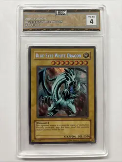 2003 Yugioh Blue Eyes White Dragon #bpt-009 HGC 4 - Image 1