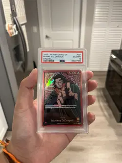 2025 ONE PIECE EB-02-EXTRA BOOSTER 25TH COLLECTION-#001 MONKEY D. DRAGON PSA 10 - Image 1