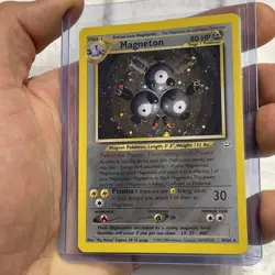 Magneton Holo Rare 10/64 Neo Revelation Unlimited Vintage Pokemon LP/NM Card TCG - Image 2