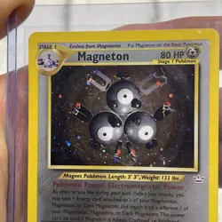 Magneton Holo Rare 10/64 Neo Revelation Unlimited Vintage Pokemon LP/NM Card TCG - Image 3