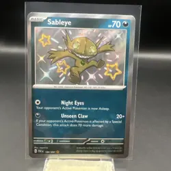Sableye 184/091 - Pokemon TCG Paldean Fates Shiny Rare Card NM - Image 3