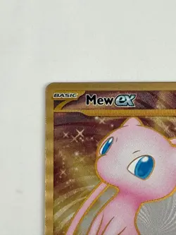 Pokemon TCG Mew EX Metal Gold NM 205/165 Scarlet & Violet 151 Promo Card - Image 4