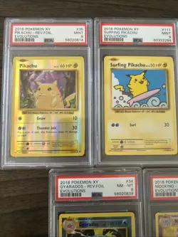 Pokemon XY EVO Slap Lot Psa 9 And 8 (7 Cards) - Image 2